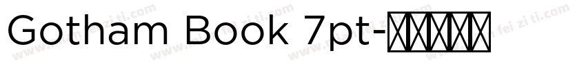 Gotham Book 7pt字体转换